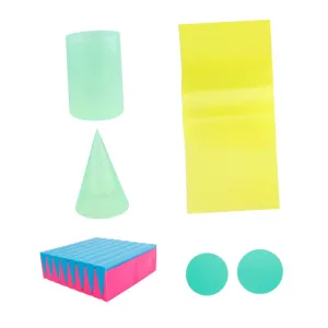 Interactive Learning Kit 2 Pack Cylinder Cone Volume Formula Equipment for Math Exploration