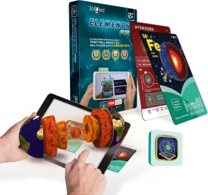 Interactive Learning Toy for Kids | Augmented Reality Educational Kit | Chemistry Flashcards | Educational Game with AR App & Accessories