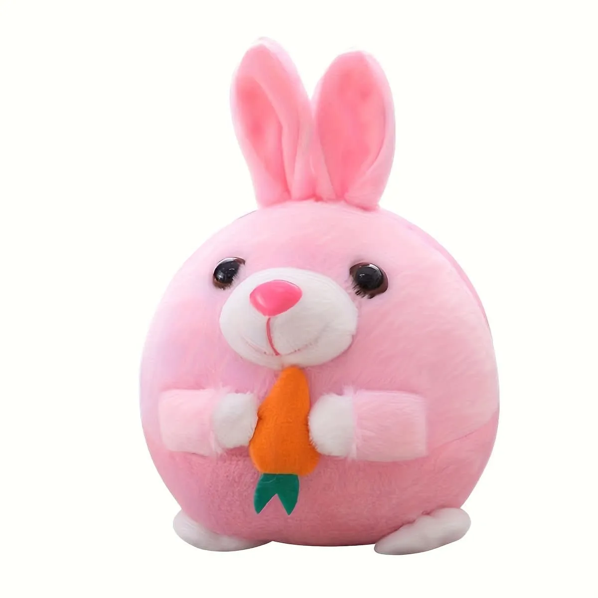 Interactive Plush Pig Dog Toy with Sound – USB Rechargeable Fabric Pet Bouncing Ball