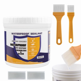 Invisible Waterproof Agent, 17.63oz Transparent Polyurethane Waterproof Coating Anti-Leakage Repairing Adhesive for Roof Walls Bathroom Kitchen Indoor Outdoor