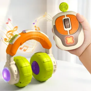 iPlay, iLearn Baby Musical Toy 6-12 Month, Infant Pretend Headphone & Mouse Activity Toy Light Sound, Toddler Montessori Learning Sensory Development Baby Birthday Gift 7 9 18M 1 2 3 Year Old Girl Boy