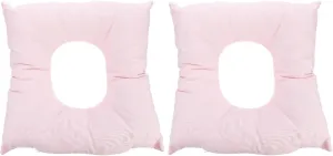 iplusmile 2pcs Shaped Face down Pillow for Salon Headrest Reusable Body Relax Cushion Comfortable Massage Pad Fluffy Material for Spa and Neck Support
