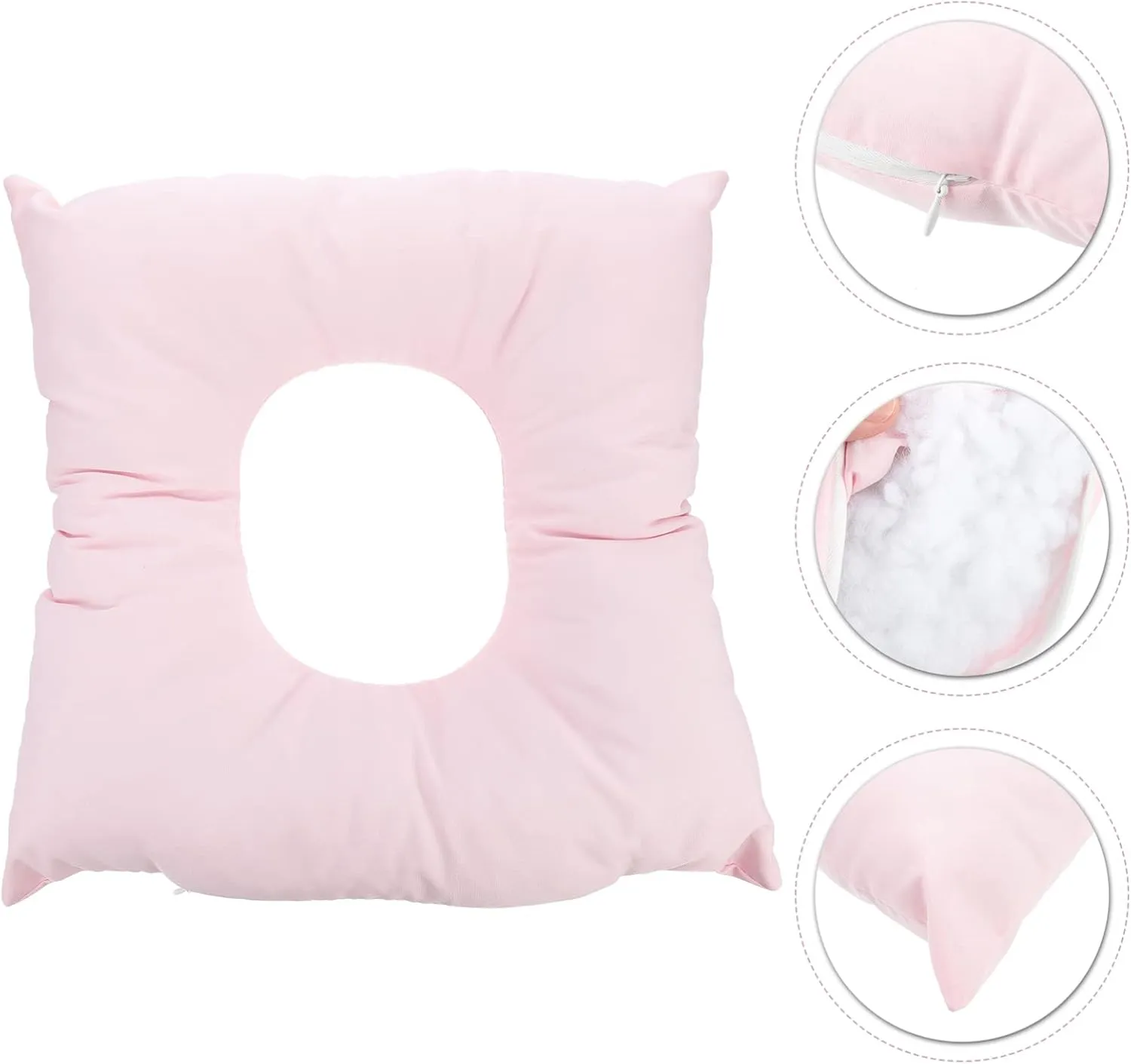 iplusmile 2pcs Shaped Face down Pillow for Salon Headrest Reusable Body Relax Cushion Comfortable Massage Pad Fluffy Material for Spa and Neck Support