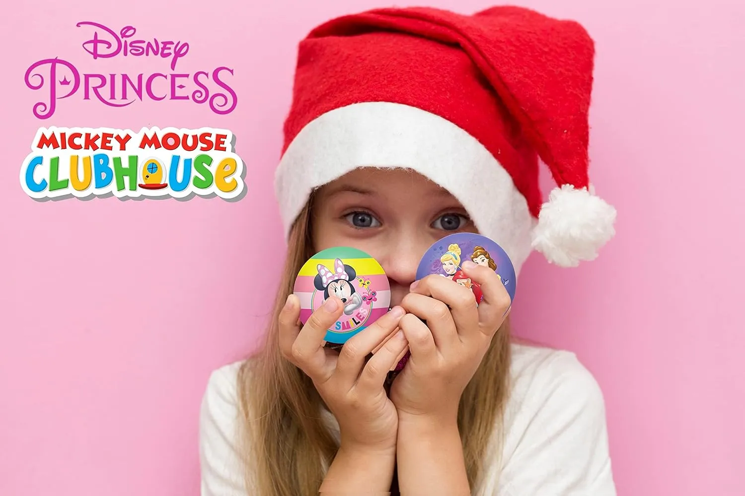 JA-RU Disney Squeeze Stress Balls (24 Units Assorted) Mickey Minnie & Princess Soft Foam PU Ball Stress Reliver Fidget Toys Birthday for Kids, Toddlers Play Ball Favorite Games ABC-6902-24