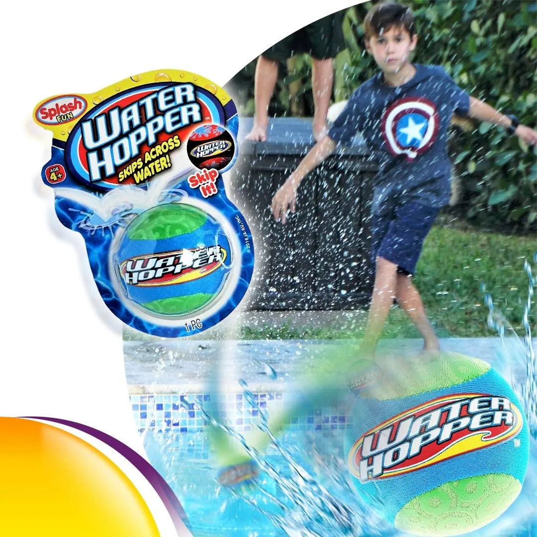 JA-RU Pro Hopper Skip Water Bouncing Ball Professional Fidget Skip Ball Pool Bounce Balls Toys. Skipping Beach Ball. Outdoor Game Party Favor Pool Toy for Kids and Adults 880