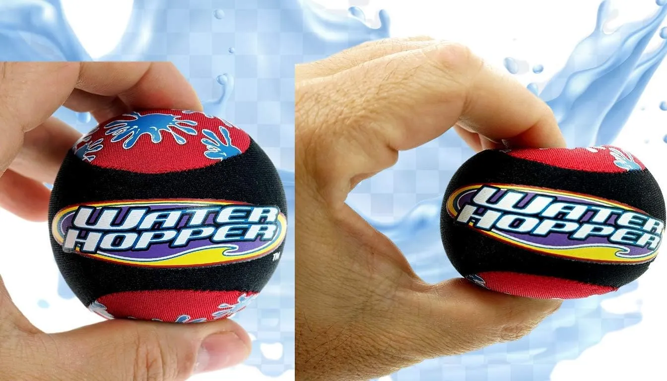JA-RU Pro Hopper Skip Water Bouncing Ball Professional Fidget Skip Ball Pool Bounce Balls Toys. Skipping Beach Ball. Outdoor Game Party Favor Pool Toy for Kids and Adults 880