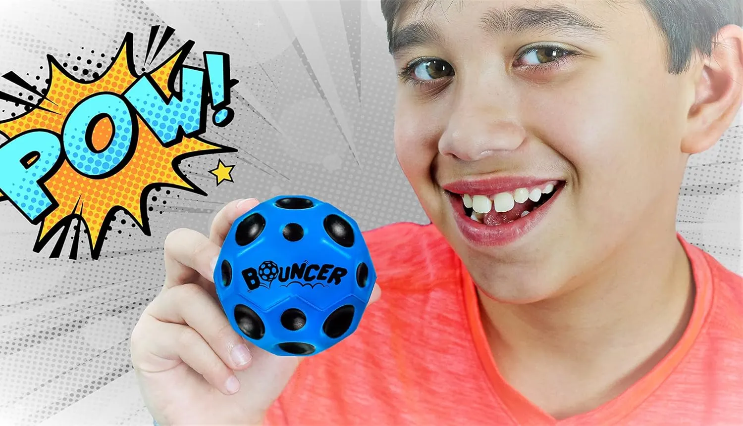 JA-RU Space Balls Extreme High Bouncing Ball & Pop Sounds Meteor Space Ball Toy Mega Hi Bouncy Ball. Party Favor Rubber Bounce Ball for Kids & Adults Water Ball Boys Toys 5131