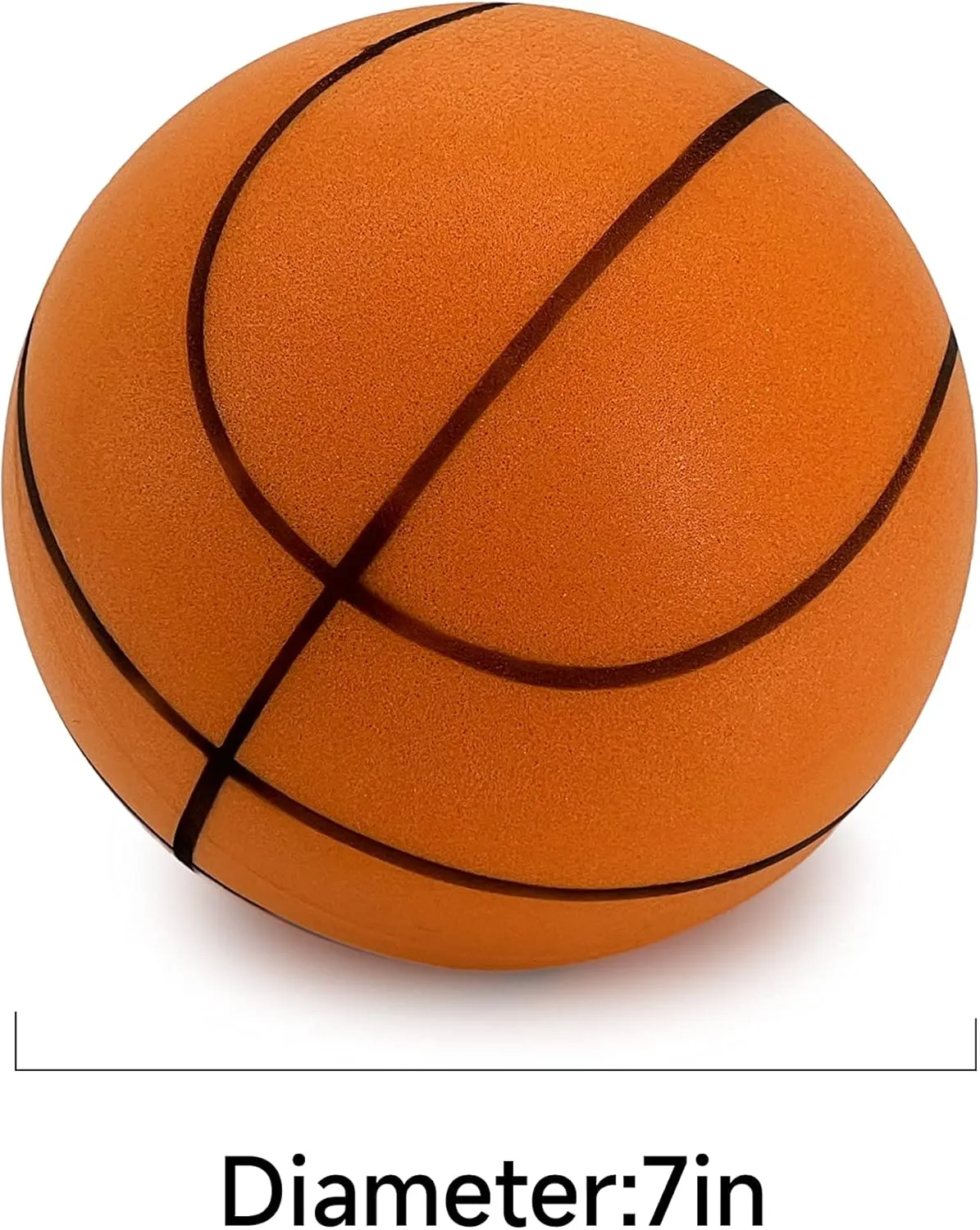 Jaegvida Silent Basketball Uncoated Foam Ball Silent Ball Playground Ball 7inch