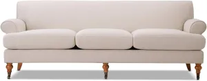 Jennifer Taylor Home Alana Lawson Velvet Wooden Sofa, Oyster Gray