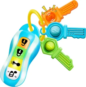 JOYIN Baby Car Keys Teether - Toddlers Sensory Learning Toy w/Music & Lights - Musical Toys for Travel - Birthday Gifts for Baby Age 10  Months