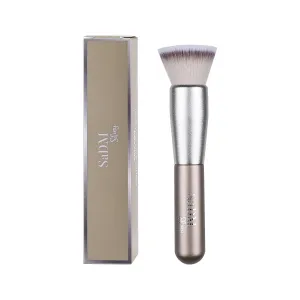 Kabuki Makeup Brush - Blender Brush for Powder, Cream, Liquid Foundation, Sunscreen, Blush Blending & Bronzer - Professional Make Up Brush - Full Face Makeup Brush - Vegan & Cruelty Free