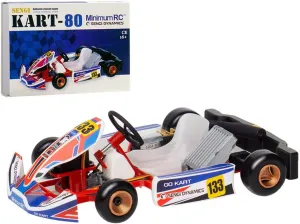 Kart-80 Mini RC Car, 1/32 Scale 2.4G Romote Control Kart DIY Assembly Model Without Remote Control and Receiver