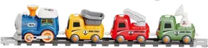 Kids Musical Steam Train Set with Smoke Effect, Light and Sound, 3  Years, Battery Operated