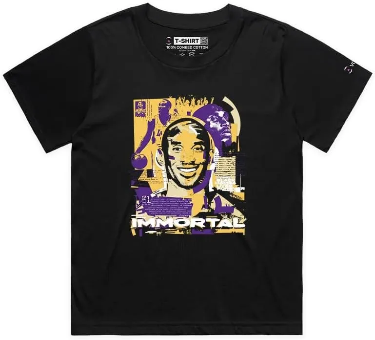 Kobe The Basketball Icon Sports Graphic Tee with Premium Design Los Angeles Immortal Superstar Legacy T-Shirt for The Fans