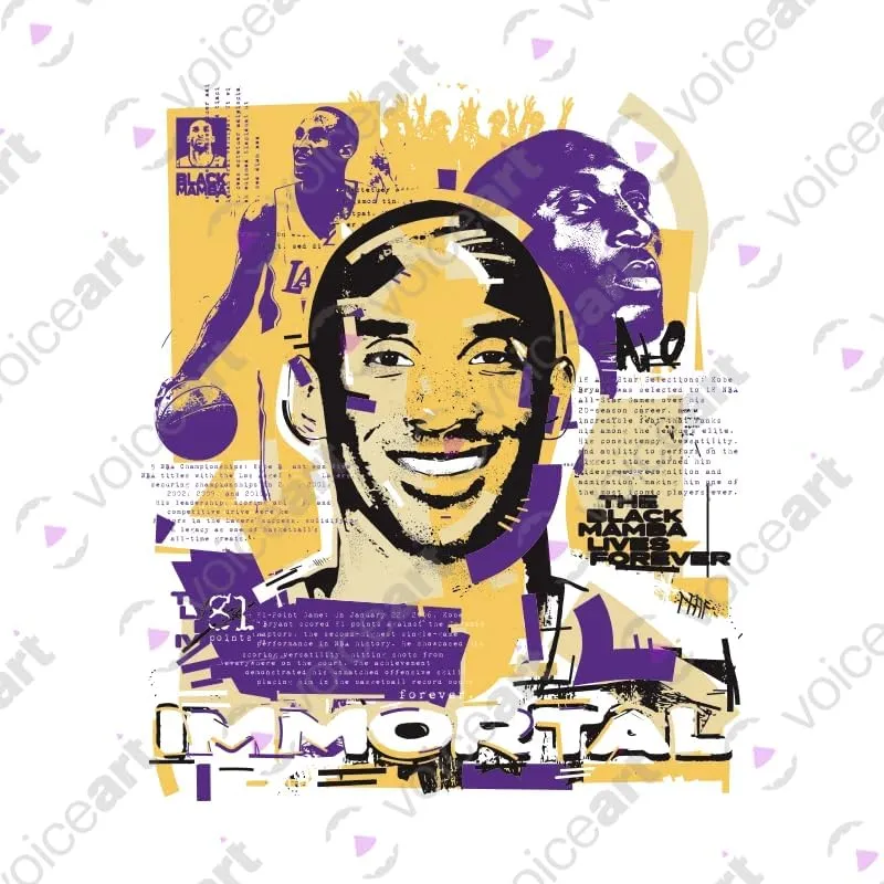 Kobe The Basketball Icon Sports Graphic Tee with Premium Design Los Angeles Immortal Superstar Legacy T-Shirt for The Fans