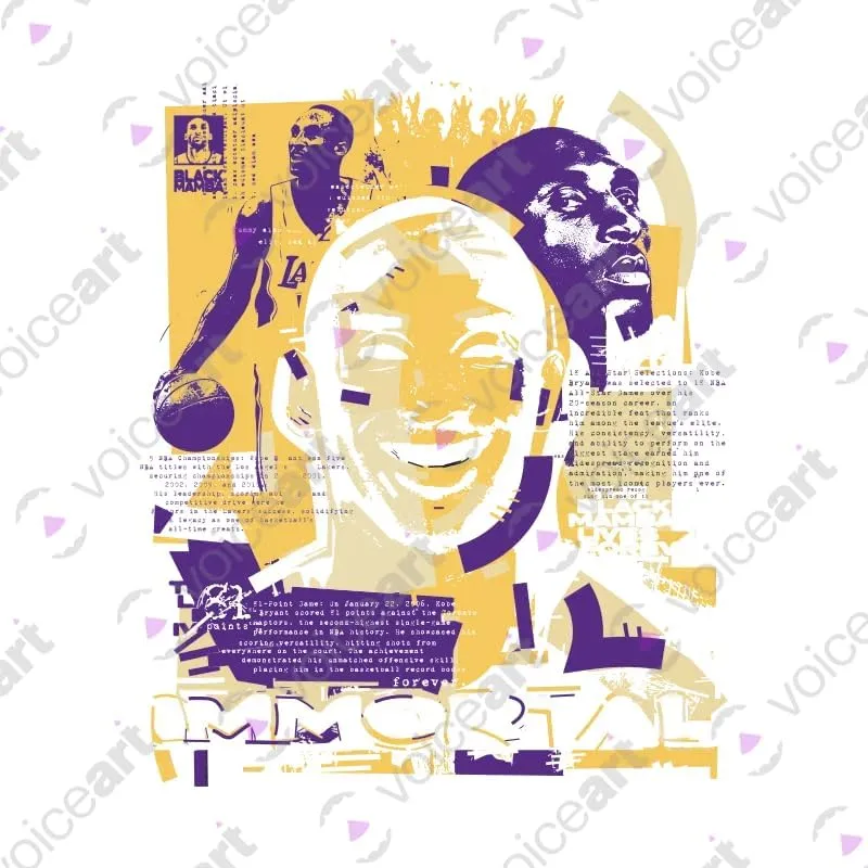 Kobe The Basketball Icon Sports Graphic Tee with Premium Design Los Angeles Immortal Superstar Legacy T-Shirt for The Fans