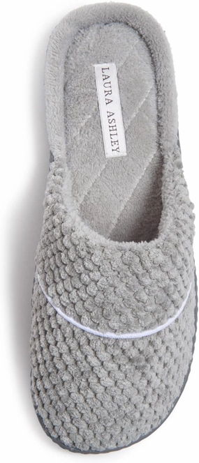 Laura Ashley Ladies Spa Rugged Slippers With Memory Foam Insole