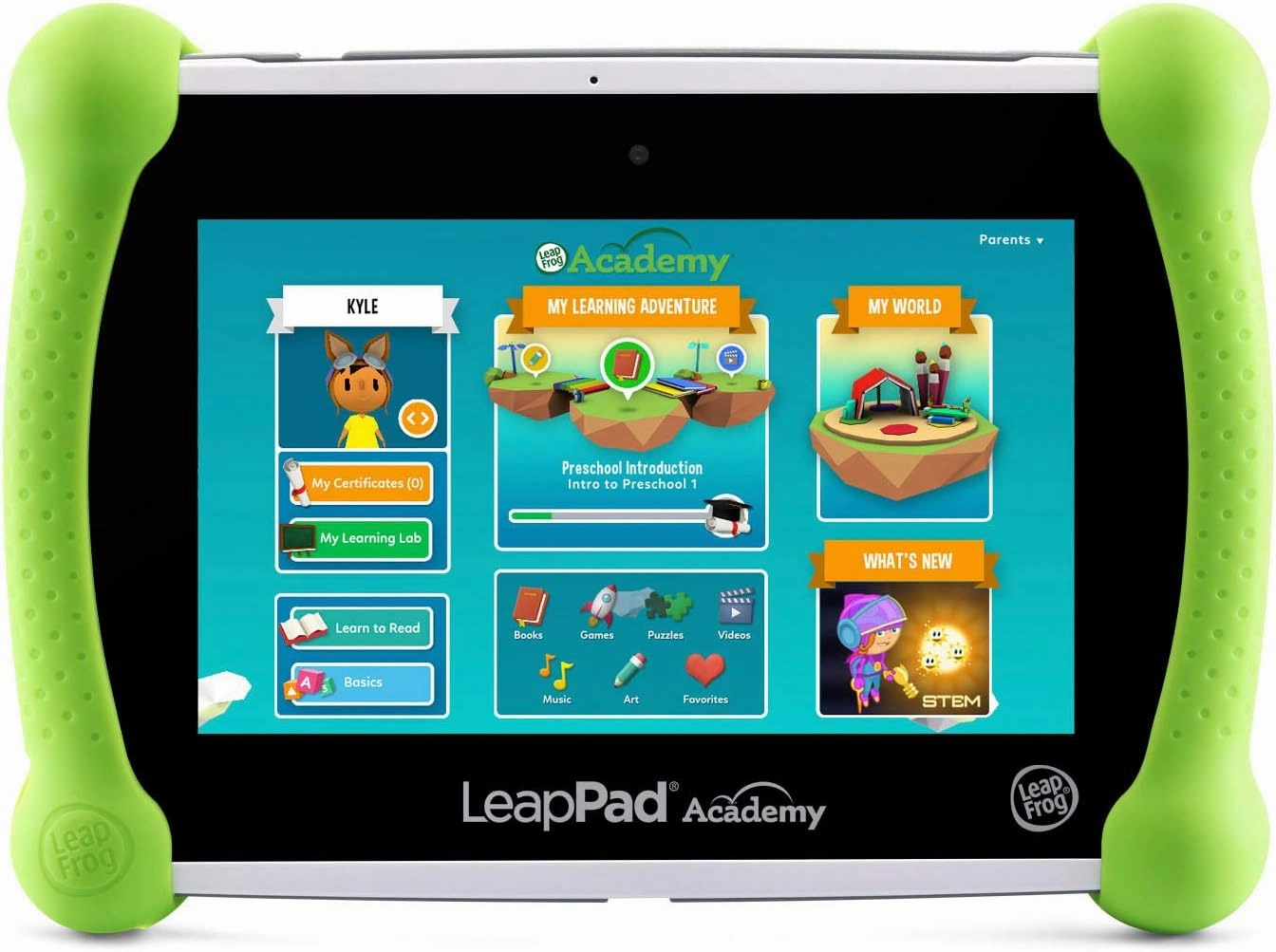 LeapFrog LeapPad Academy Kids’ Learning Tablet, Green
