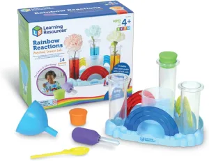 Learning Resources Rainbow Reactions, 14 Pieces, Ages 4 , Preschool Science Lab, Science Kits, Science Experiments for Kids, STEM Toys for Kids