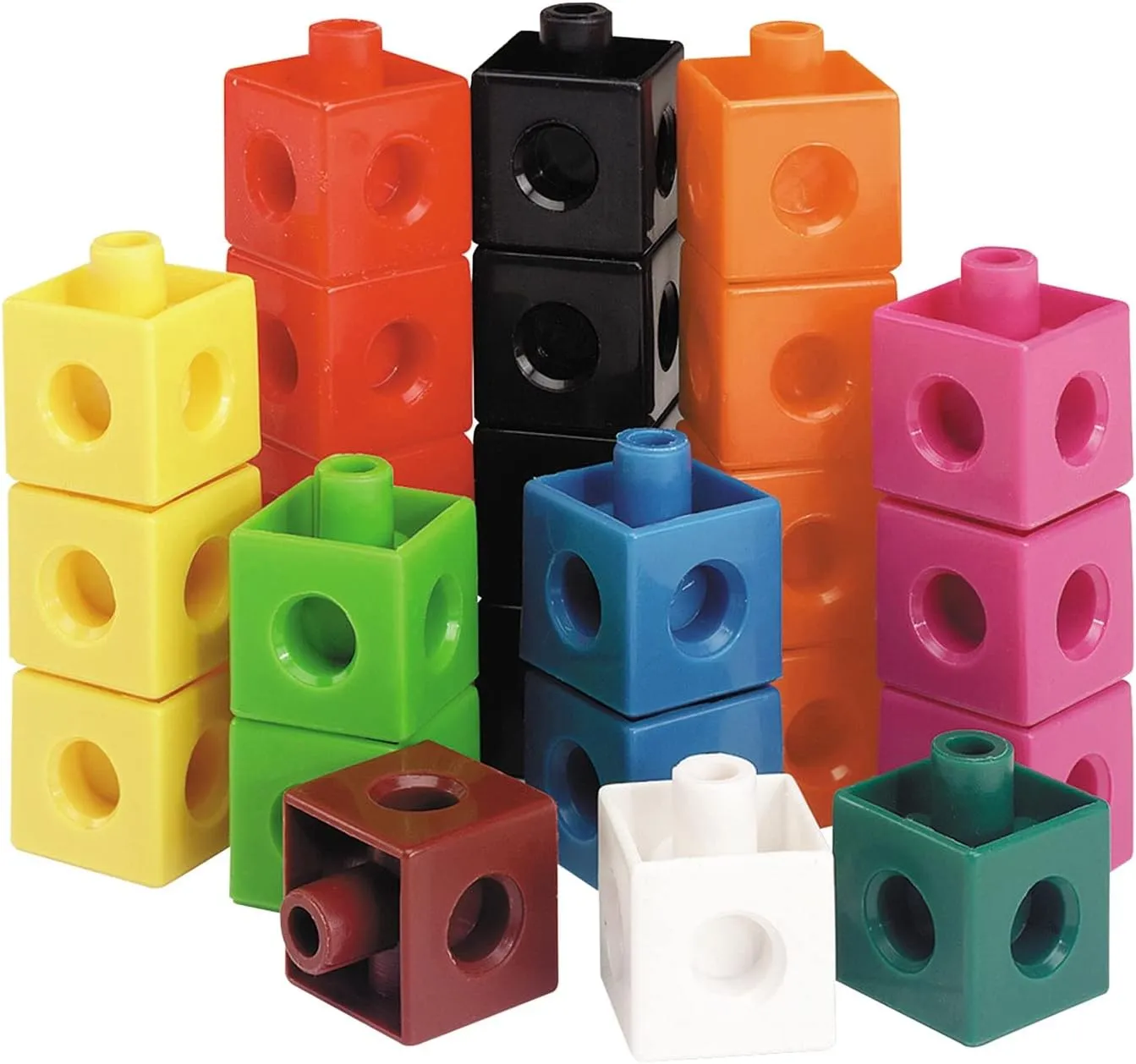 Learning Resources Snap Cubes, Set of 500 Cubes, Ages 5 , Educational Counting Toy,Back to School Supplies,Teacher Supplies for Classroom