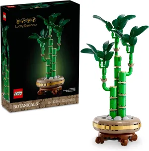 LEGO Botanicals Lucky Bamboo Building Set - Artificial Plant for Indoor Home Décor, Adults Ages 18  - Fake Plant Decoration for Table, Desk, Office - Gift for Mother's Day - 10344