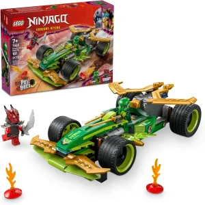 LEGO NINJAGO Lloyd's Pull-Back Race Car Toy - Building Toy for Pretend Play for Boys and Girls, Ages 7  - Toy Car for Kids with 2 Minifigures - Gift Idea for Birthdays - 71828