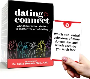 Life Sutra Dating Connect - 200 Activities & Conversation Cards - Dating Card Game for Adults - Fun Couples Game for Date Night, Romantic Couples Games for Adults - Developed by US Based Psychologist