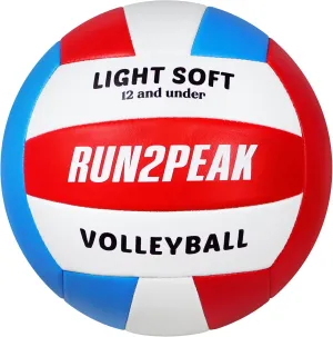 Light Soft Volleyball - Light Volleyball Designed for Beginners Kids Youth Teen - Lightweight Volleyballs for Indoor Outdoor Beach Backyard Official Size 5 Training Volley Ball