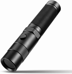 LIGHTFE UV Flashlight 365nm Blacklight UV302D with LG LED Source, Black Filter Lens, Max.3000mW Power for UV Cure, Glow Rocks, Pet Urine Detection, AC Leak Detection