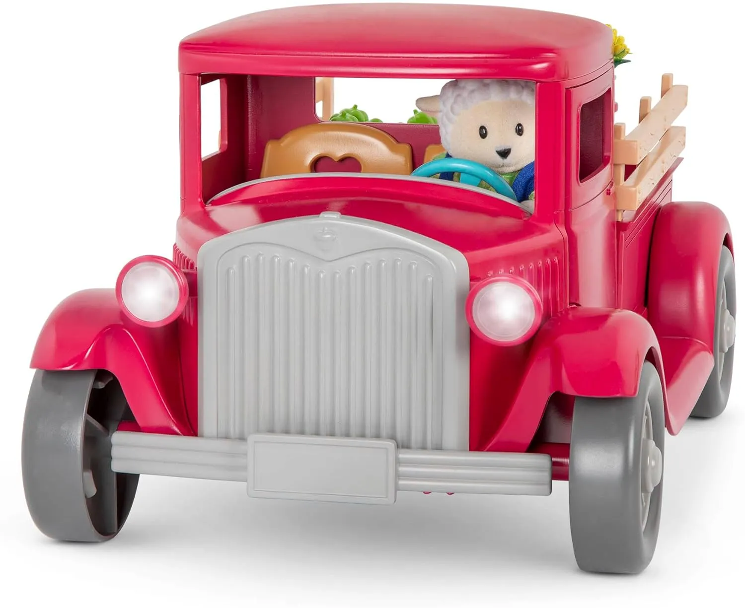 Li’l Woodzeez – Farmer's Truck Playset – Doll Playset Includes Toy Truck, Miniature Food & Accessories – Compatible with Doll Figures – Pretend Play Gift Toy for Kids Age 3 