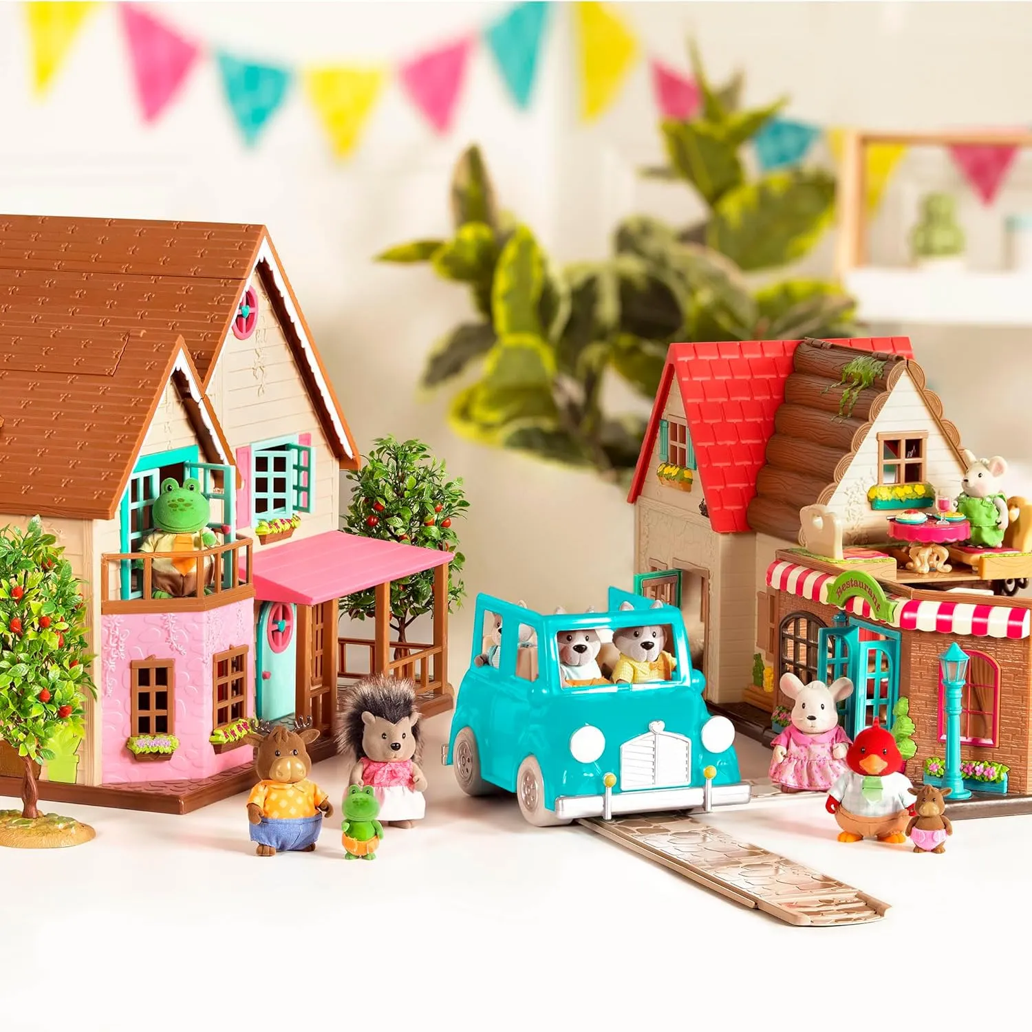 Li’l Woodzeez – Tickle-Your-Taste-Buds Bakery – Dollhouse Playset with Furnitures & Accessories – Pretend Play Toy for Kids Age 3 