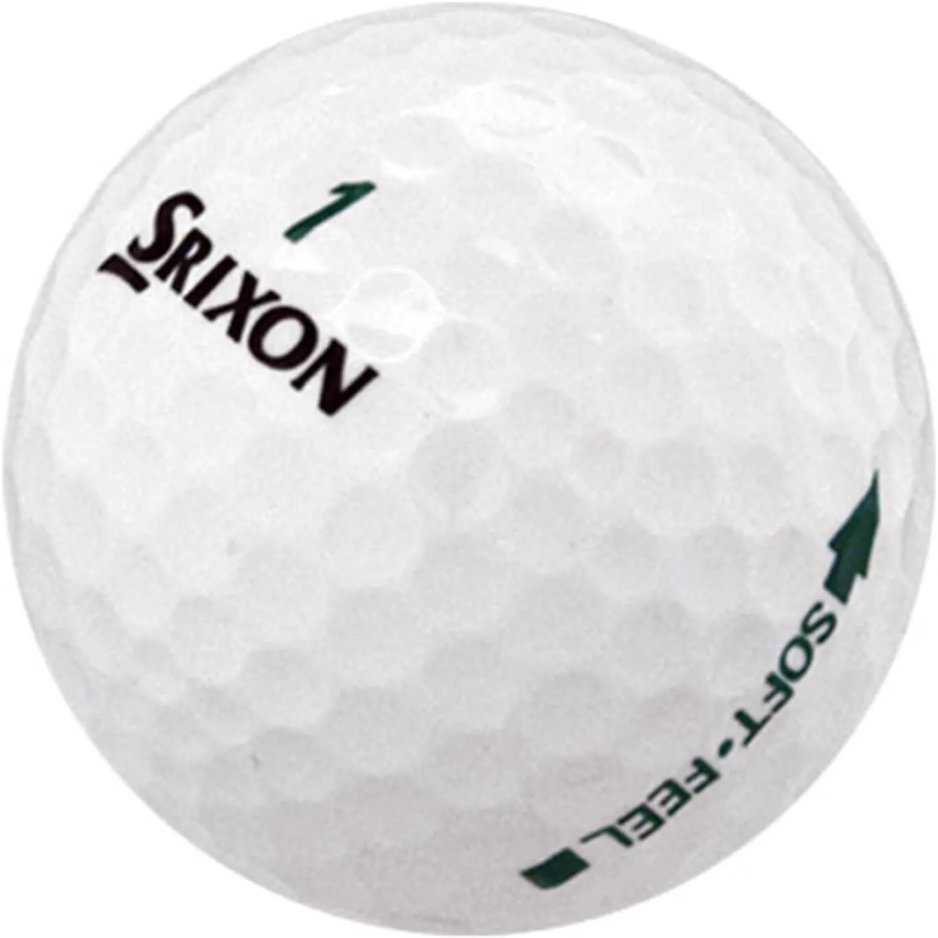 LostGolfBalls - 24 Srixon Soft Feel Golf Balls in Near Mint Condition, AAAA Quality, Recycled Used Golf Balls, Best Value Golf Balls, White