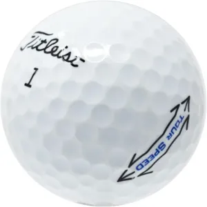 LostGolfBalls - 24 Titleist Tour Speed Golf Balls in Near Mint Condition, AAAA Quality, Recycled Used Golf Balls, Best Value Golf Balls, White