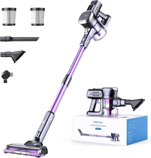 Lubluelu Cordless Stick Vacuum Cleaner, Lightweight 235W Brushless Motor, Rechargeable Battery, Self-Standing Design, Handheld for Carpet, Hard Floor, and Pet Hair