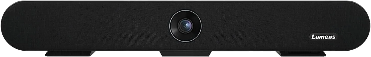 Lumens MS-10 Video Soundbar, Black, Complete Voice and Video VC System, 4K Sensor with Auto-Framing, 20W Speaker, 3840x2160 Max Resolution, Designed for Monitor or Wall Mounting