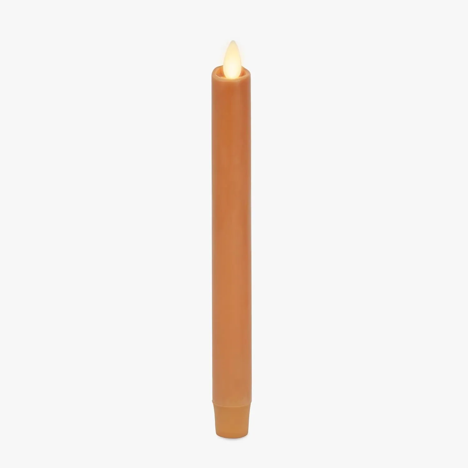 Luminara - Flameless Battery Operated Taper Candle - Sunlit Honey - Pack of 1-1x9.5 - LED Flickering Flame - Realistic Safe for Home Kids and Pets