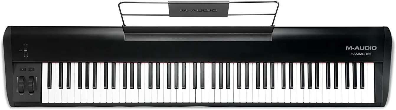 M-Audio Hammer 88 - USB MIDI Keyboard Controller with 88 Hammer Action Piano Style Keys Including A Studio Grade Recording Software Suite