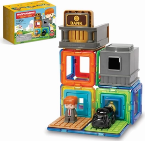 Magformers - Bank Set, Multicolor, Magnetic Building Tiles, Blocks - Educational Magnetic Building STEM Toy
