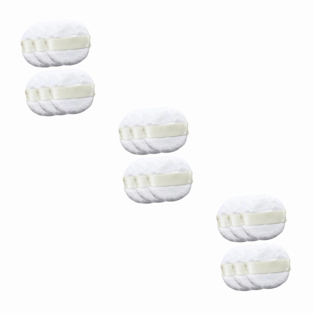 MAGICLULU 30pcs Plush Makeup Sponge Applicator for Liquid Foundation and Powder White Cosmetic Puff Versatile for Blush Concealer and Highlighter Application