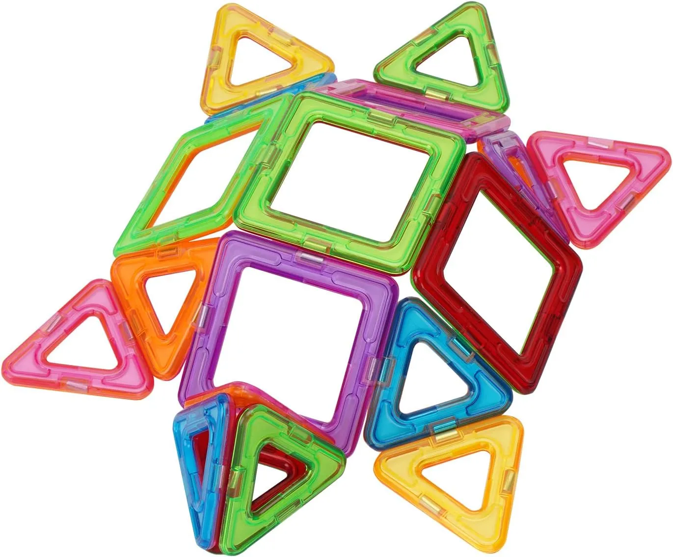 Magnetic Blocks Tough Building Tiles STEM Toys for 3  Year Old Boys and Girls Learning by Playing Games for Toddlers Kids Toys Compatible with Major Brands Building Blocks (30PCS)