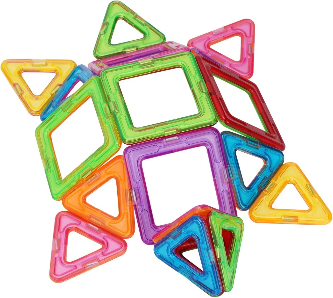 Magnetic Blocks Tough Building Tiles STEM Toys for 3  Year Old Boys and Girls Learning by Playing Games for Toddlers Kids Toys Compatible with Major Brands Building Blocks (30PCS)
