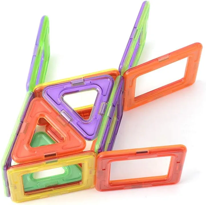 Magnetic Building Blocks Set – 30 Colorful Tiles for Kids | STEM Educational Toys for Creative Play | Safe & Durable Construction Blocks | Perfect for 3  Years Old (Stem, 50, Pieces)