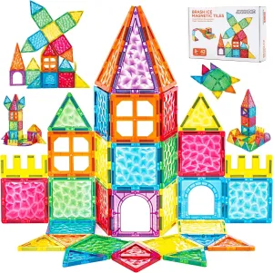 Magnetic Tiles - 3D Building Blocks for Toddlers 1-3 & Kids Ages 4-8, STEM Educational Magnetic Toys