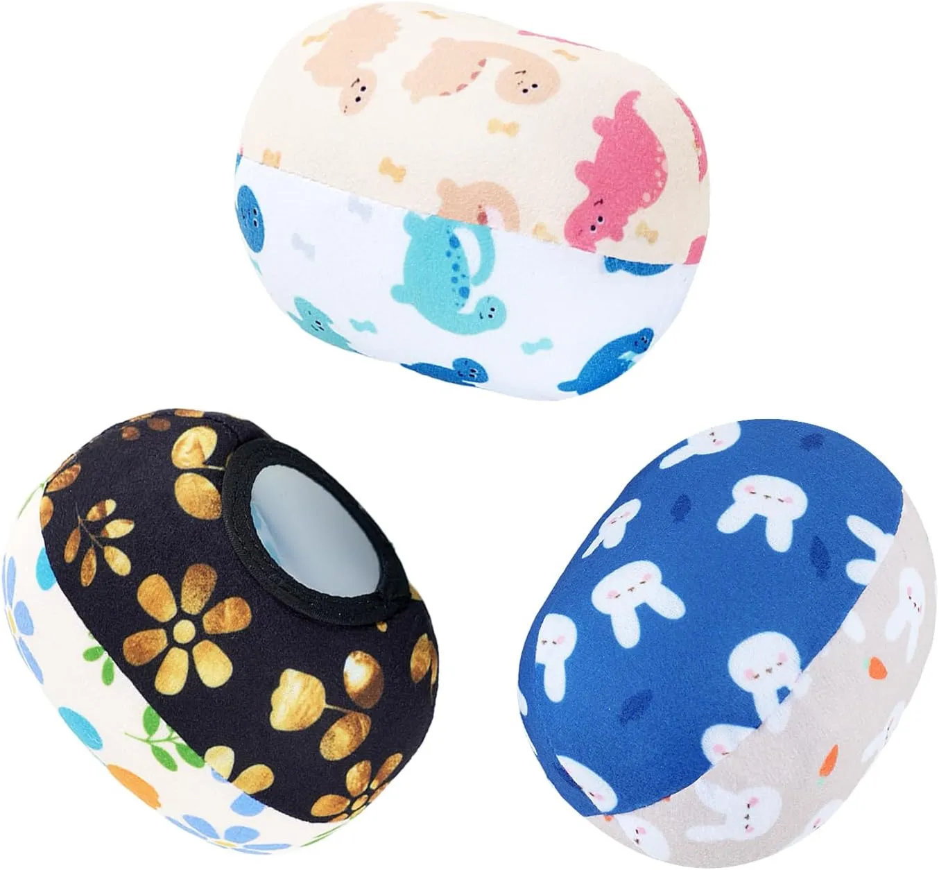 Mamaroo Replacement Balls, Reversible 4 Moms Mamaroo Swing Accessories Balls in Variety of Designs and Colours, Compatible with Mamaroo and RockaRoo 1048