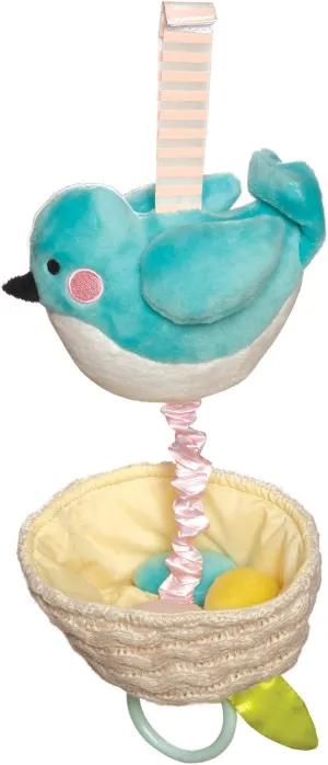 Manhattan Toy Lullaby Bird Pull Musical Crib and Baby Toy