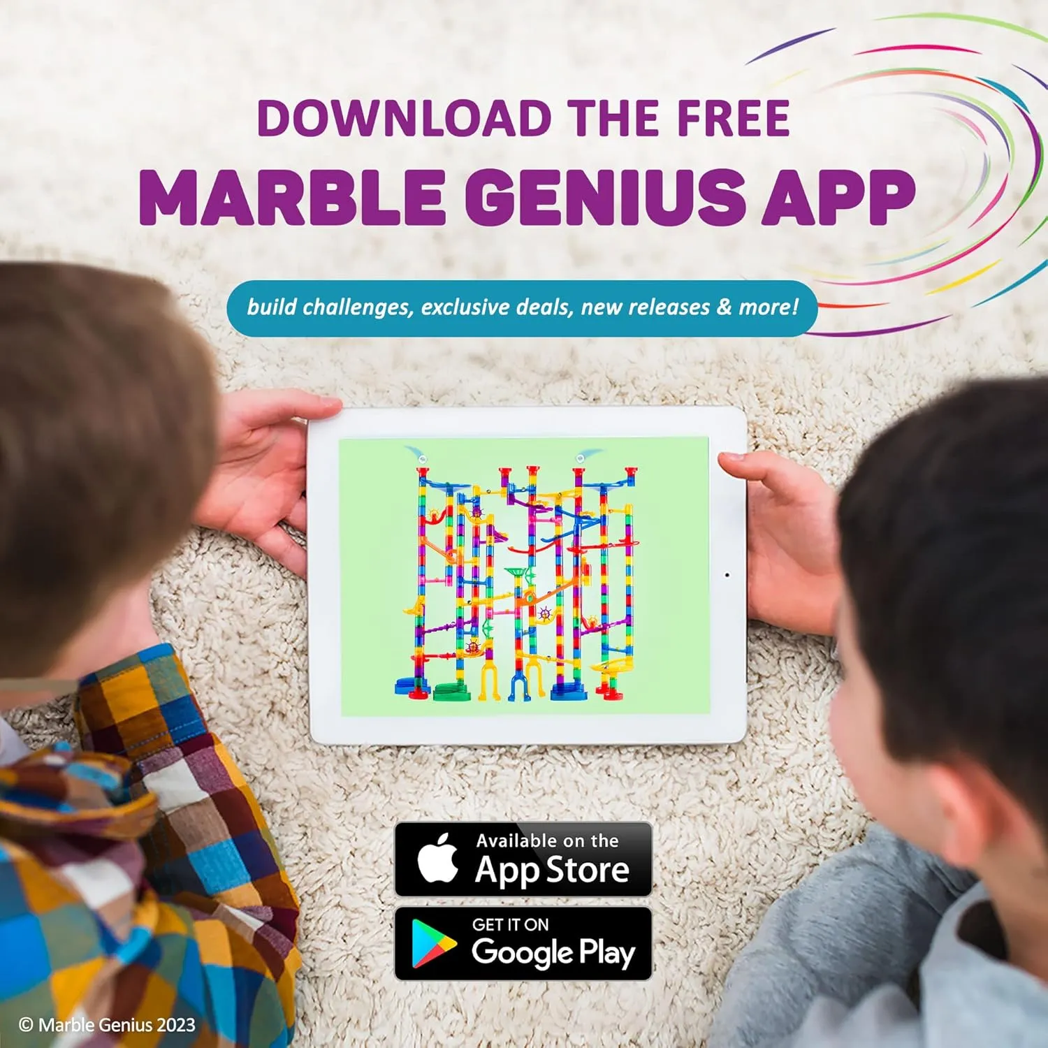 Marble Genius Tubes, 30pcs Marble Run Accessory Set for Kids Ages 4 , Fun Building & Learning Educational Construction Add-on Kit for Teens STEM