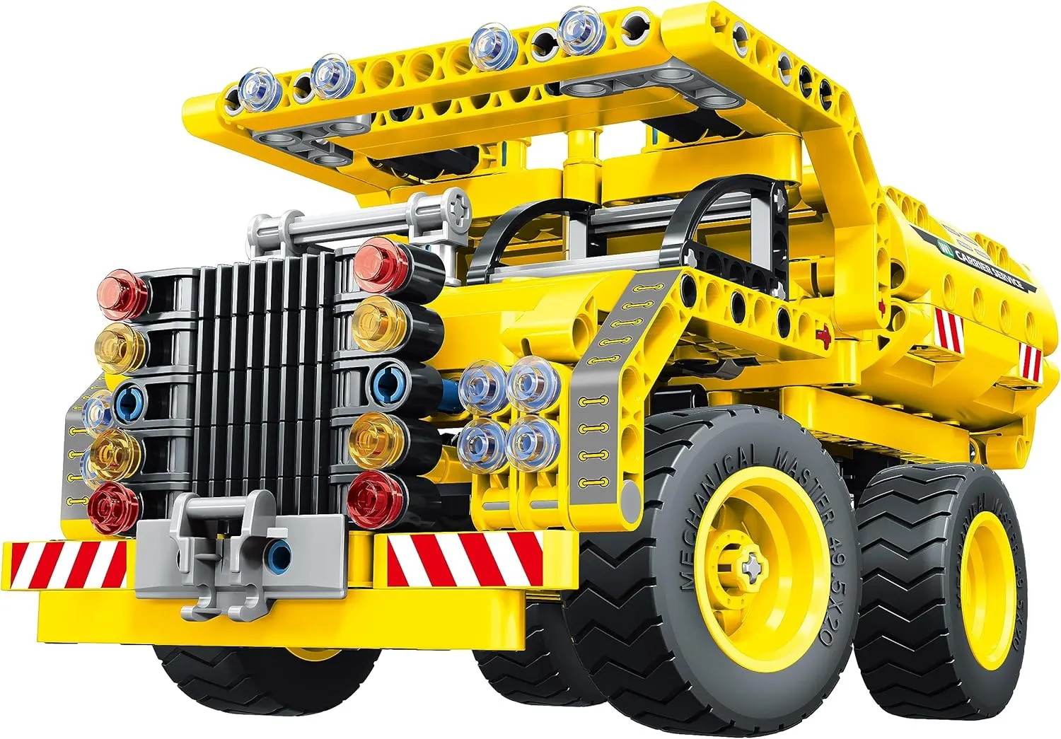 Mechanical Master: 2-in-1 Dump Truck & Aircraft - 361pcs - Brick Model Vehicle, 2 Configurations, Building Blocks Activity Set
