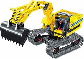 Mechanical Master: 2-in-1 - Excavator & Robot - 342pcs - Brick Model Vehicle, 2 Configurations, Building Blocks Activity Set