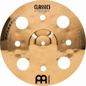 Meinl 12" Trash Splash Cymbal with Holes - Classics Custom Brilliant - Made In Germany, 2-YEAR WARRANTY (CC12TRS-B)