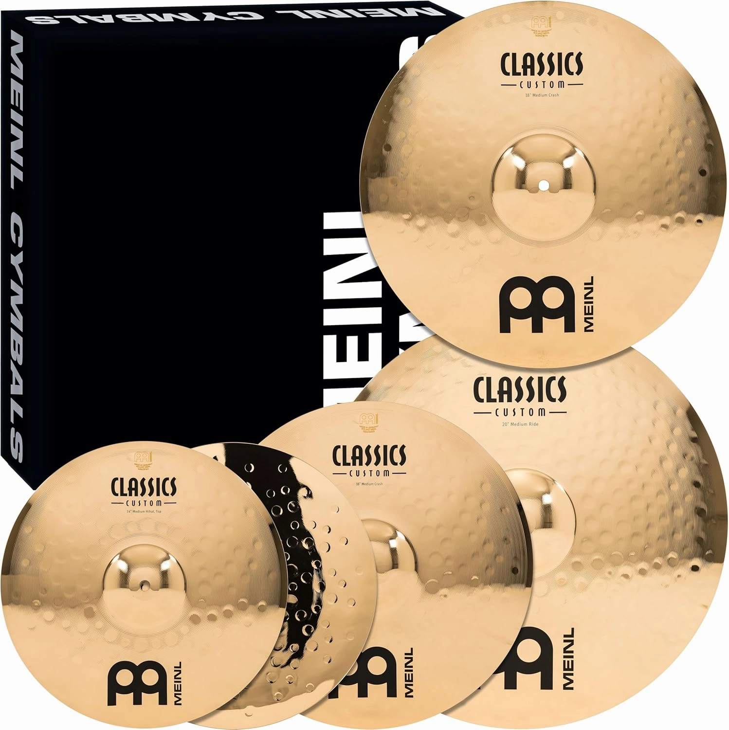 Meinl Cymbals CC-141620 18 Classics Custom Bonus Pack Cymbal Box Set with 18" Crash